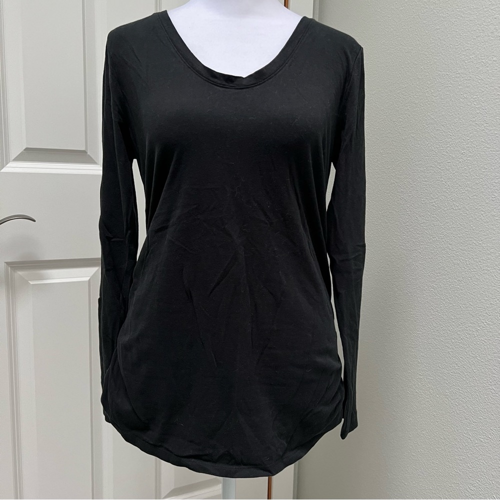 ISABEL MATERNITY LONG SLEEVE SHIRT BLACK SMALL